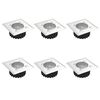 vidaXL Garden Light | Set of 6 | Stainless Steel | PP, Stainless Steel | Small
