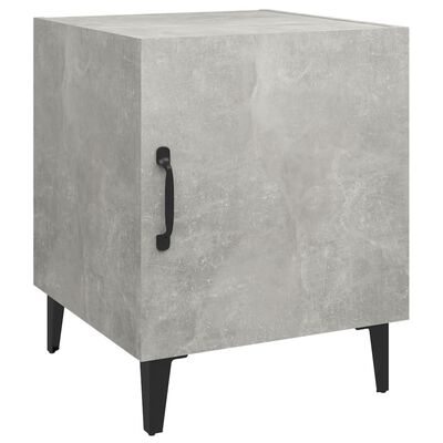 vidaXL Bedside Cabinet Concrete Grey Engineered Wood
