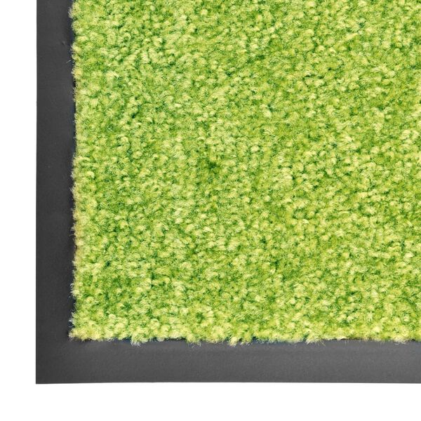 vidaXL Doormat Washable Green 60x180 cm