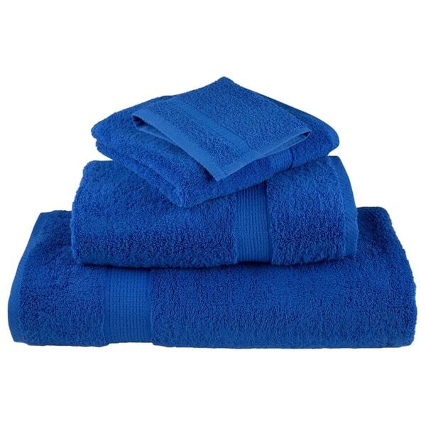 vidaXL Premium Sauna Towels "SOLUND" 4 pcs Blue 80x200 cm 600 gsm
