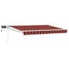 vidaXL Manual Retractable Awning with LEDs 2.5 x 2 m