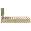 vidaXL Storage Bed with Drawer Sonoma Oak 120 x 190 cm Engineered Wood