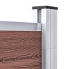 vidaXL Garden Fence WPC 180x186 cm Brown