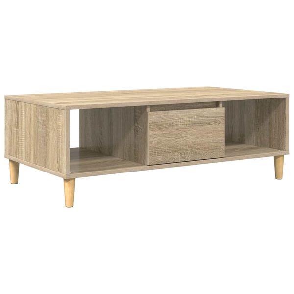 vidaXL Coffee Table Sonoma Oak 103.5 x 60 x 35 cm Engineered Wood