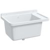vidaXL Utility Sink for Wall Mounting White 60x40x28 cm Resin