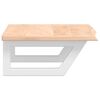 vidaXL Basin Shelf Wall Mounted Steel and Solid Wood Oak