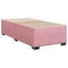 vidaXL Box Spring Bed with Mattress Pink 90x190 cm Velvet