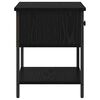 vidaXL Bedside Table 2 pcs Black Oak 34 x 35.5 x 45 cm Engineered Wood