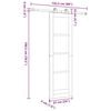 vidaXL Sliding Door ORKDAL Brown 61 x 198.5 cm Solid Pine Wood