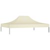 vidaXL Party Tent Roof 4x3 m Cream 270 g/m²