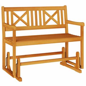vidaXL Garden Glider Bench Natural 110 x 59 x 97 cm Solid Acacia Wood