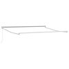 vidaXL Retractable Awning Manual Light grey 350 x 250 cm Fabric