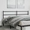 vidaXL Metal Replace Headboard Black 180 cm