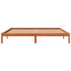 vidaXL Bed Frame without Mattress Wax Brown 200x200 cm Solid Wood Pine