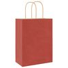 vidaXL Paper Bags 50 pcs with Handles Red 21x11x28 cm