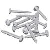 vidaXL Wood Screws 12 pcs Silver M4 x 28 mm Steel
