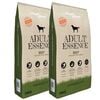 vidaXL Premium Dry Dog Food "Adult Essence Beef" 2 pcs 30 kg
