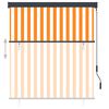 vidaXL Outdoor Roller Blind 140x250 cm White and Orange
