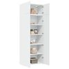 vidaXL Storage Cabinet White 80x42.5x225 cm Engineered Wood