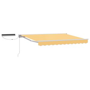 vidaXL Electric Retractable Awning Sand 4 x 3 m