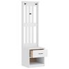 vidaXL Hall Tree SANDNES White 45x40x159.5 cm Solid Wood Pine