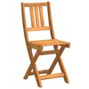 vidaXL Garden Chair Folding 4 pcs Oil Natural 40 x 42 x 85 cm