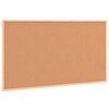 vidaXL Cork Board with Solid Pine Wood Frame 100x55 cm