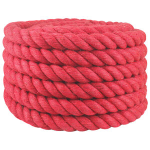vidaXL Jute Rope 40 mm Red 100% Tossa jute