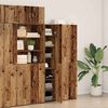 vidaXL Highboard 2 pcs Old Wood 30 x 42.5 x 185 cm