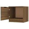 vidaXL Bedside Cabinets 2 pcs Brown Oak 40x39x40 cm
