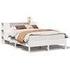 vidaXL Bookcase Bed without Mattress White 140x200 cm Solid Wood Pine
