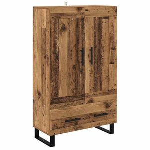 vidaXL Highboard Old Wood 69.5 x 31 x 115 cm Engineered Wood