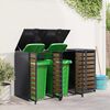 vidaXL Wheelie Bin Storage for 3 Bins Anthracite 204 x 77.5 x 115.5 cm