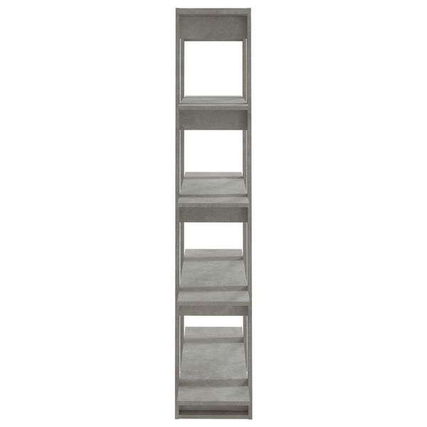 vidaXL Book Cabinet/Room Divider Concrete Grey 100x30x160 cm