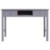 vidaXL Writing Desk Grey 110x45x76 cm Wood