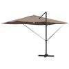 vidaXL Umbrella Taupe 351 x 250 x 253 cm Polyester and Aluminium