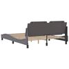 vidaXL Bed Frame without Mattress "Zadar" Grey 160x200 cm Faux Leather