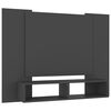 vidaXL Wall TV Cabinet Grey 120x23.5x90 cm Engineered Wood