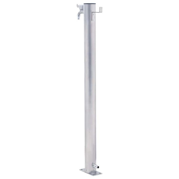 vidaXL Garden Water Column 100 cm Stainless Steel Round