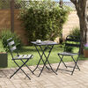 vidaXL Bistro Set Folding 3 pcs Anthracite Steel