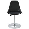 vidaXL Swivel Dining Chairs 6 pcs Black PP