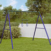 vidaXL Trapeze Bar with Gym Rings for Kids Blue and Dark Green Steel