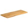vidaXL Table Top 90x40x3.8 cm Live Edge Solid Wood Mango
