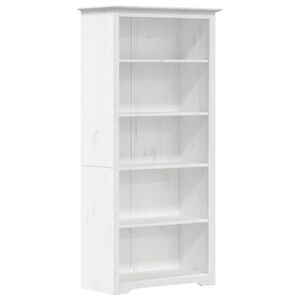vidaXL Bookcase "BODO" White 82x40x173 cm Solid Wood Pine 5-Tier