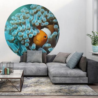 WallArt Wallpaper Circle Nemo the Anemonefish 190 cm