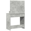 vidaXL Dressing Table Concrete Grey 75.5 x 41 x 135 cm Engineered Wood