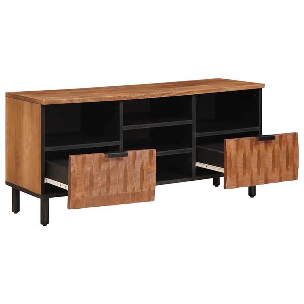 vidaXL TV Cabinet with Drawer Acacia Brown Finish 100 x 33 x 46 cm