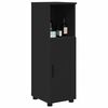 vidaXL Bathroom Cabinet Black 30 x 35 x 95 cm Engineered wood & Metal
