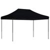 vidaXL Foldable Party Tent Pop-Up Black 410x279x315 cm