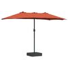 vidaXL Garden Parasol Terracotta 385 x 209 x 244 cm Fabric
